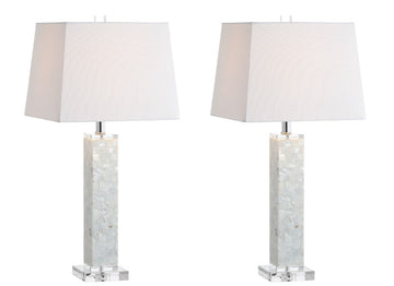 Noelle 28.5" Seashell LED Table Lamp - JONATHAN Y